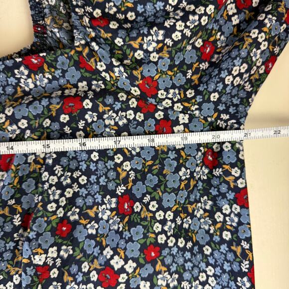 Summersalt The Tiered Puff Sleeve Dress Floral midi long sleeve fall‎ transition - Picture 8 of 9